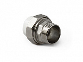 Муфта разъем. п/ш 25*1 с перех. на металл Pro Aqua (10/40)
